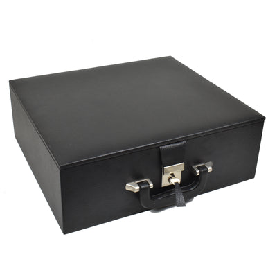 Combo of Mogul Staunton Lacquered Chess Pieces with 23inches Chessboard and Storage Box
