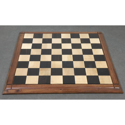 Players Choice Solid Ebony & Maple Wood Chess board -  Foldable Chess Set