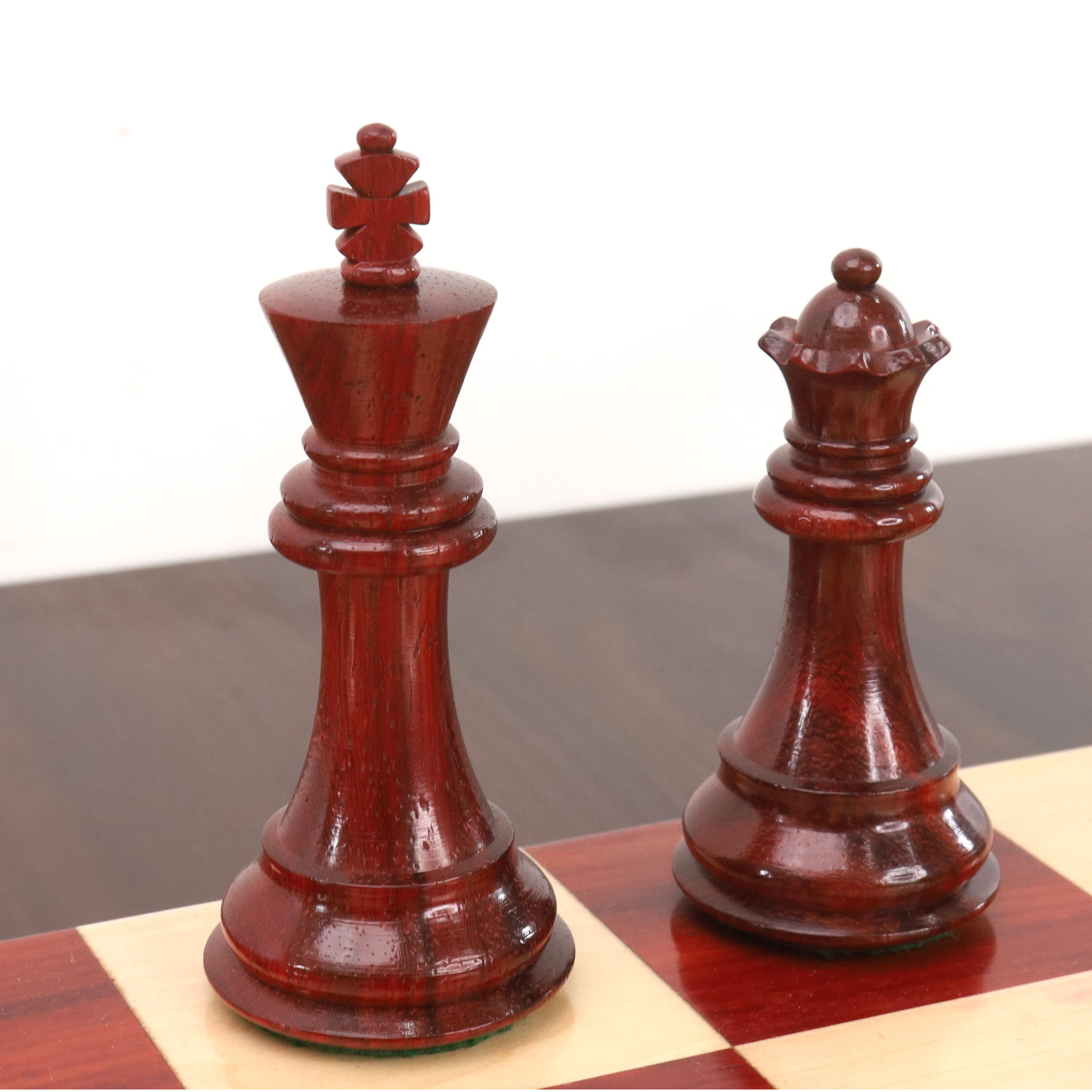 3.9" Professional Staunton Chess Set- Chess Pieces Only - Weighted Budrose wood