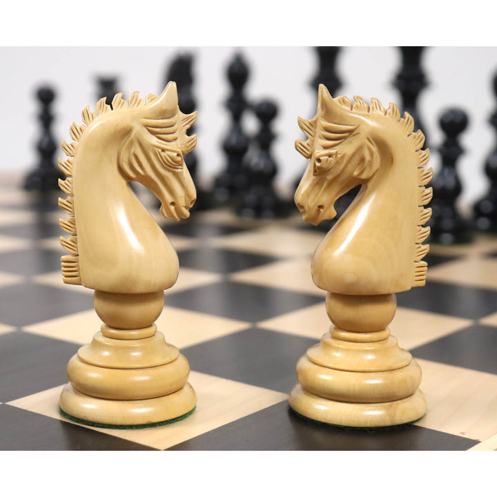 Slightly Imperfect 4.6" Medallion Luxury Staunton Chess Pieces Only Set