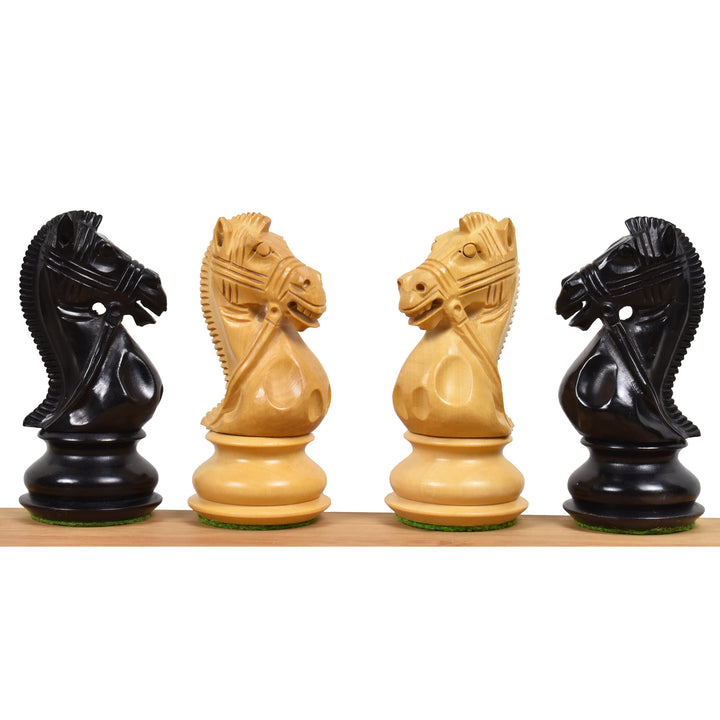 4.2" Supreme Luxury Series Staunton Schachspiel - Nur Schachfiguren - gewichtetes Buchsbaumholz
