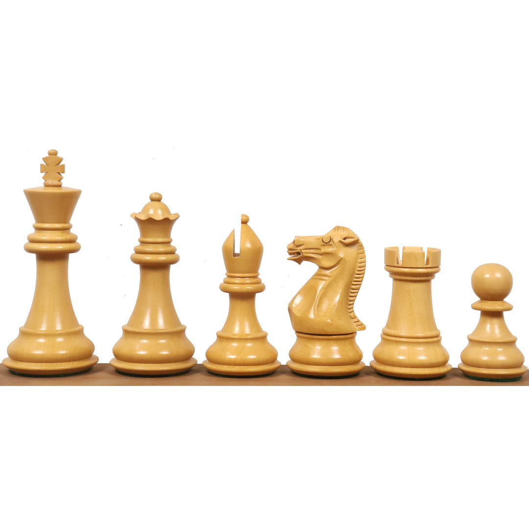 3.9" Piezas de ajedrez profesionales Staunton Bud Rosewood con tablero de ajedrez de 21" Bud Rosewood y madera de arce con escuadra de madera de 55 mm y caja de almacenamiento tipo libro.