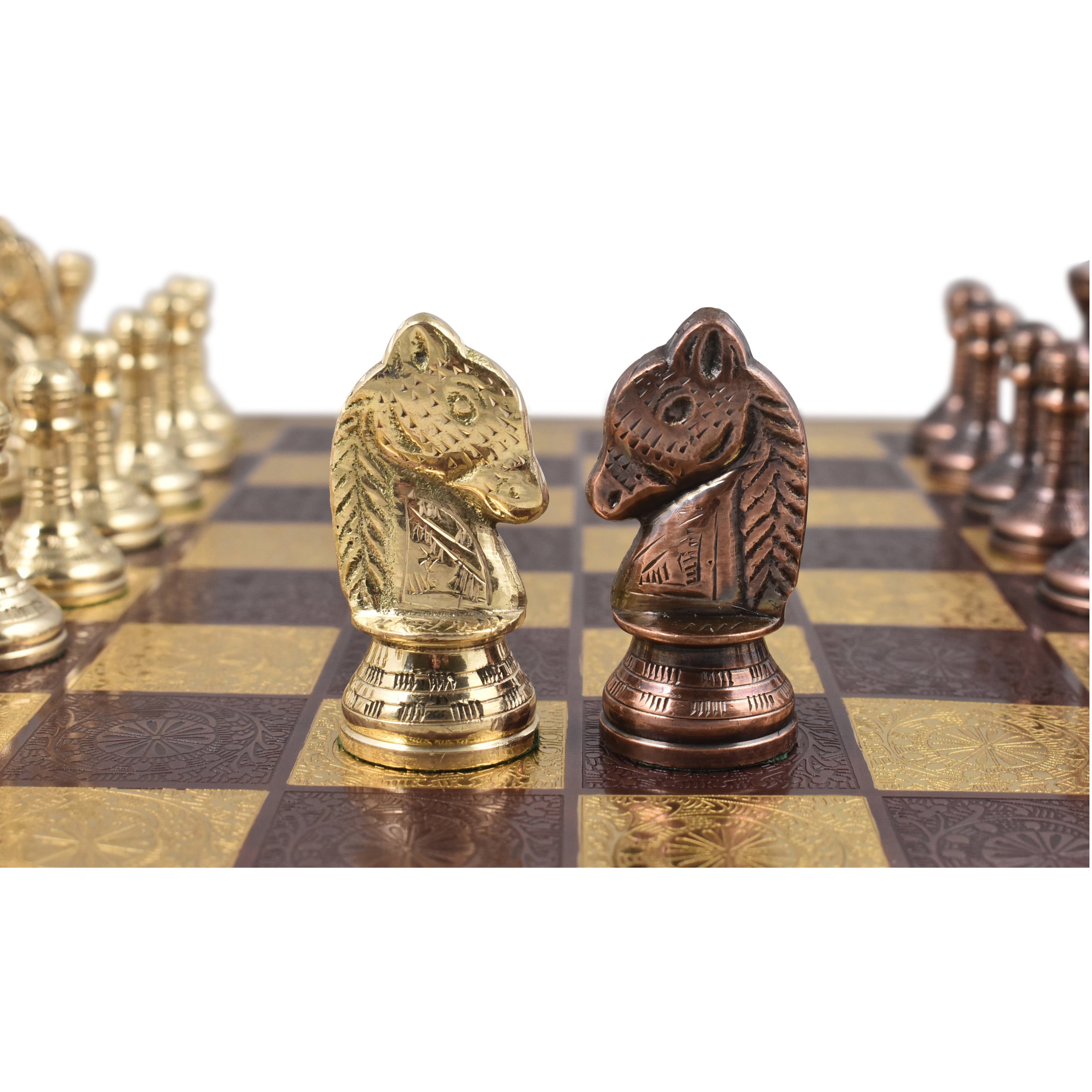 Wholesale  Metal Chess Set Acrylic Plating Gold Silver Chess