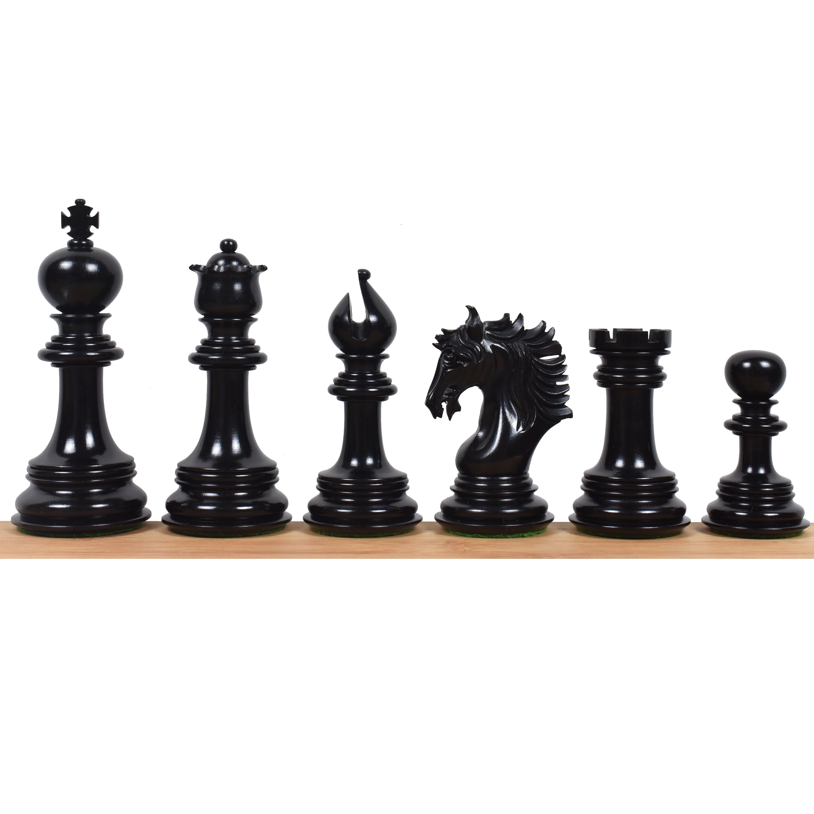 Arthur Luxury Staunton Chess Set Combo - Pieces in Ebony Wood with 23" Large Ebony & Maple Wood Chessboard and Storage Box