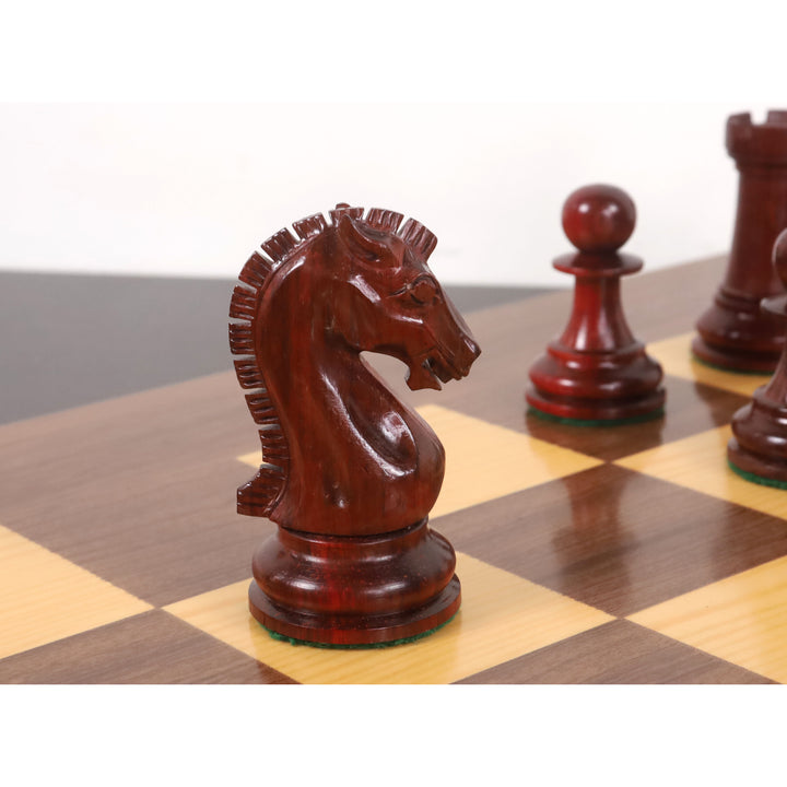 Slightly Imperfect 2021 Sinquefield Cup Reproduced Staunton Chess Set - Chess Pieces Only - Triple weighted Bud Rosewood