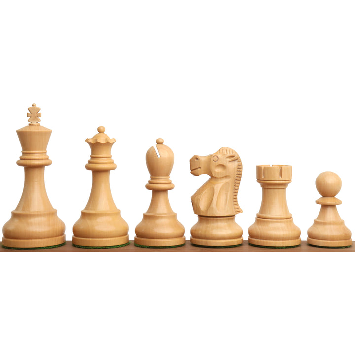 Jeu d'échecs en bois 3.8" Reykjavik Series Staunton - Pièces d'échecs uniquement - Bois de Sheesham lesté