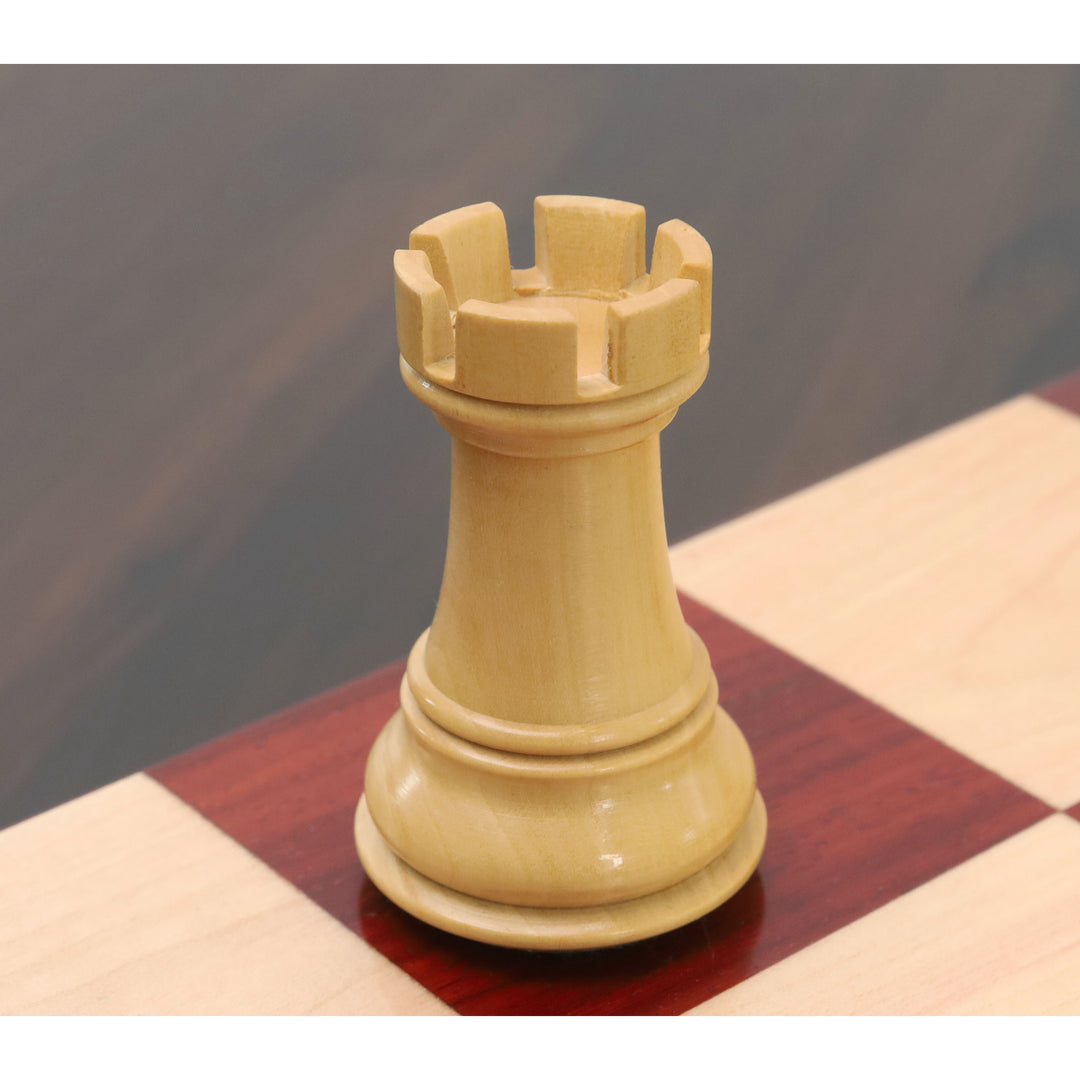 3.9" Professionelle Staunton Schachspiel - nur Schachfiguren - Gewichtetes Budrose Holz