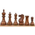 Dark Golden Rosewood Executive Staunton chess pieces.
