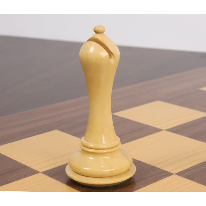 Slightly Imperfect 4.6" Avant Garde Luxury Staunton Chess Set - Chess Pieces Only - Bud Rosewood & Boxwood