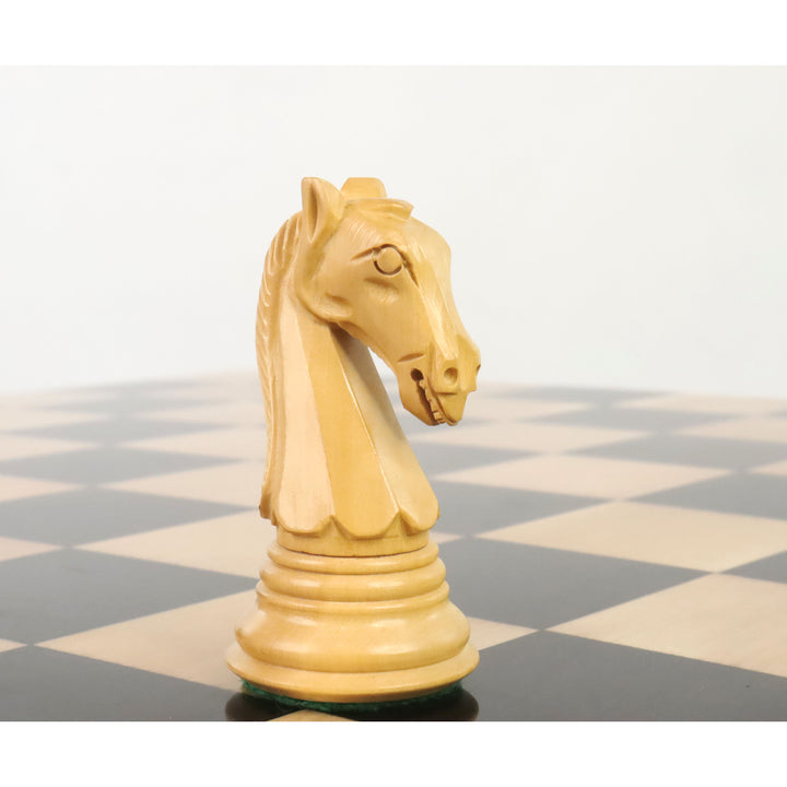 Zestaw szachów 3,9” New Columbian Staunton - tylko szachy - Pączek Drewno Rózane - Podwójne ważone