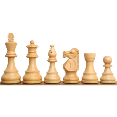 French Lardy Staunton Chess Set- Chess Pieces Only - Weighted Golden Rose wood  - 4 Queens