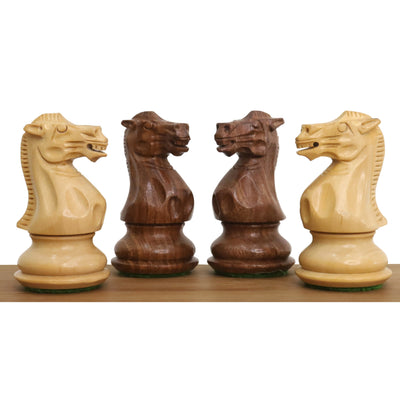 3" Professional Staunton Chess Set- Chess Pieces Only- Weighted Golden Rosewood