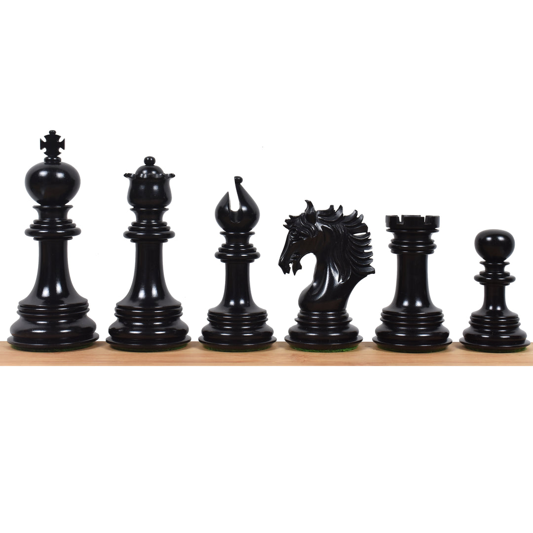 Slightly Imperfect 4.6" Arthur Luxury Staunton Chess Pieces Only set