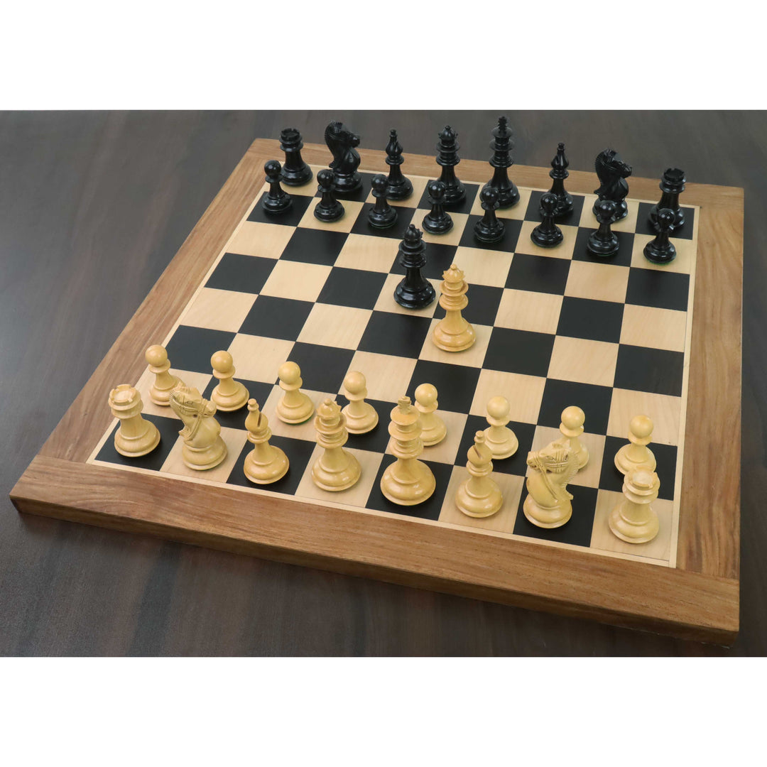 Zestaw szachów Staunton 4,2" Supreme Luxury Series - tylko figury szachowe - obciążony bukszpan