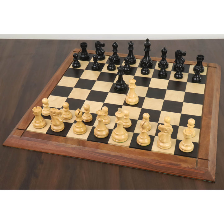 Jeu d'échecs 3.8" Reykjavik Series Staunton - Pièces d'échecs uniquement - Buis lesté