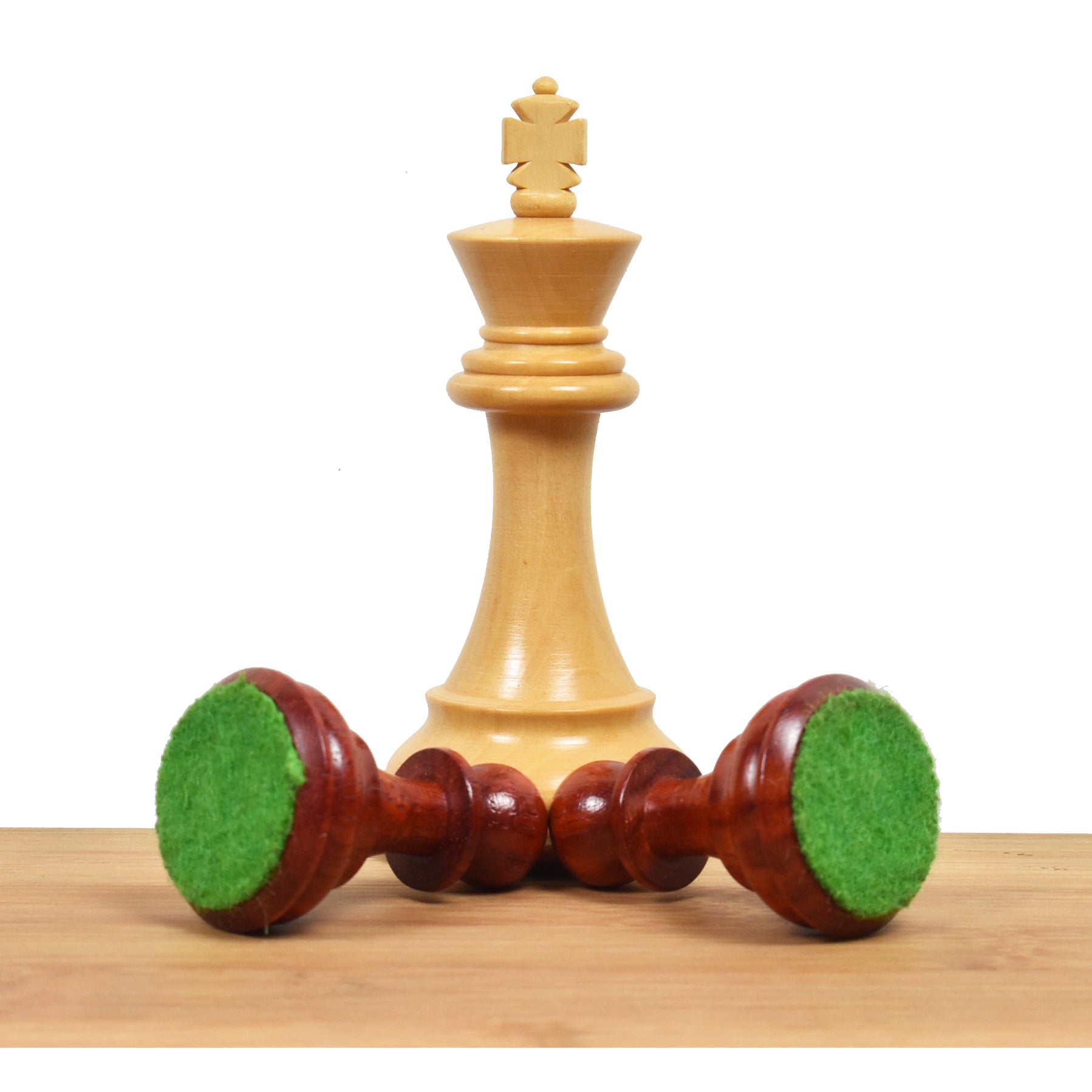 3.9" Exclusive Alban Staunton Chess Set Combo - Pieces in Bud Rosewood with Board and Box