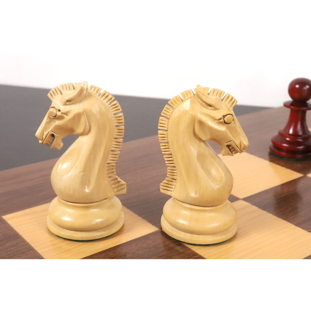 Slightly Imperfect 2021 Sinquefield Cup Reproduced Staunton Chess Set - Chess Pieces Only - Triple weighted Bud Rosewood