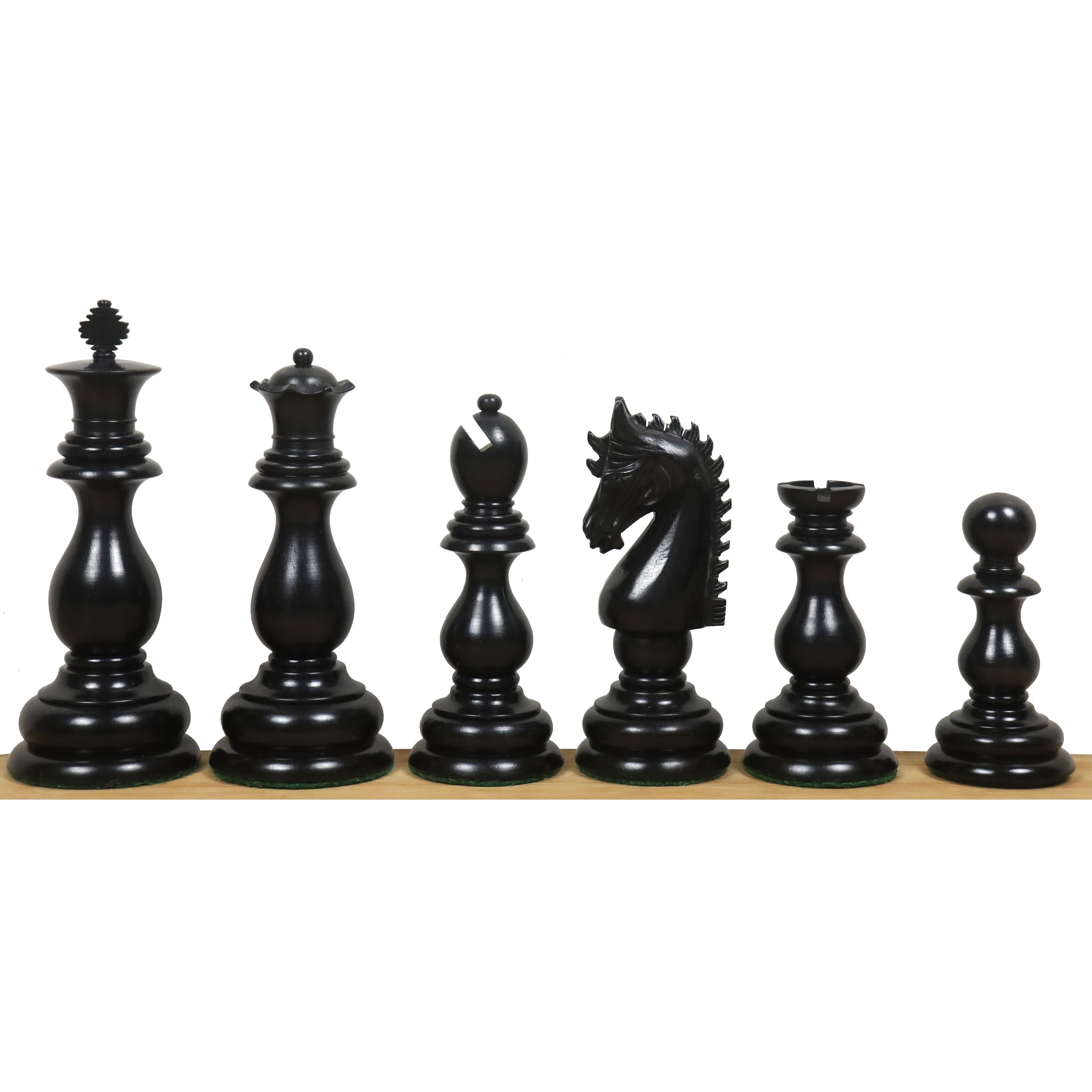 Slightly Imperfect 4.6" Medallion Luxury Staunton Chess Pieces Only Set