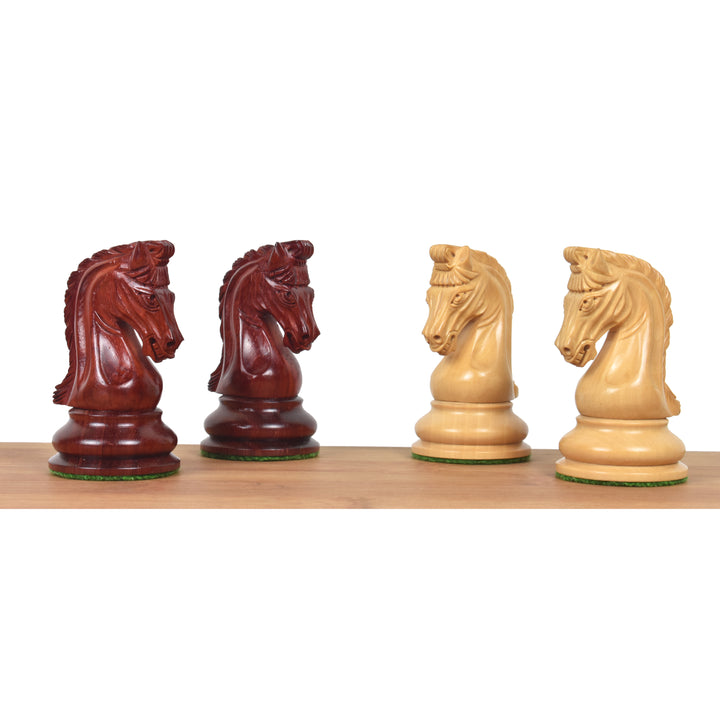 Kombo zestawu szachów Repro 2016 Sinquefield Staunton - figury z Pączek Drewno Różane z planszą i pudełkiem