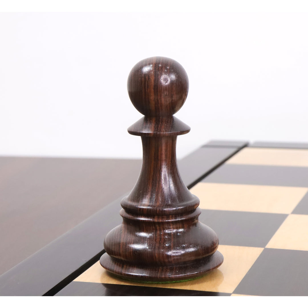 Set di scacchi Mammut Luxury Staunton da 6,1" - Solo pezzi di scacchi - Palissandro - Peso triplo
