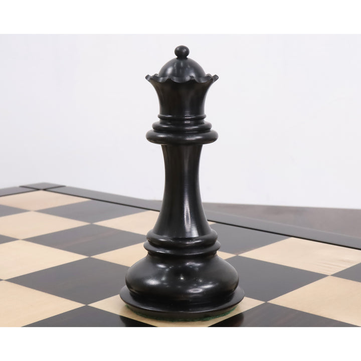 Luksusowy zestaw szachów Jumbo Pro Staunton 6,3” - tylko szachy - drewno hebanowe - potrójna waga
