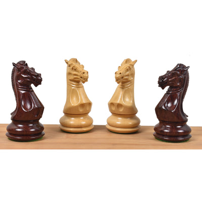 4.1″ Traveller Staunton Luxury Chess Set- Chess Pieces Only – Triple Weighted Rosewood
