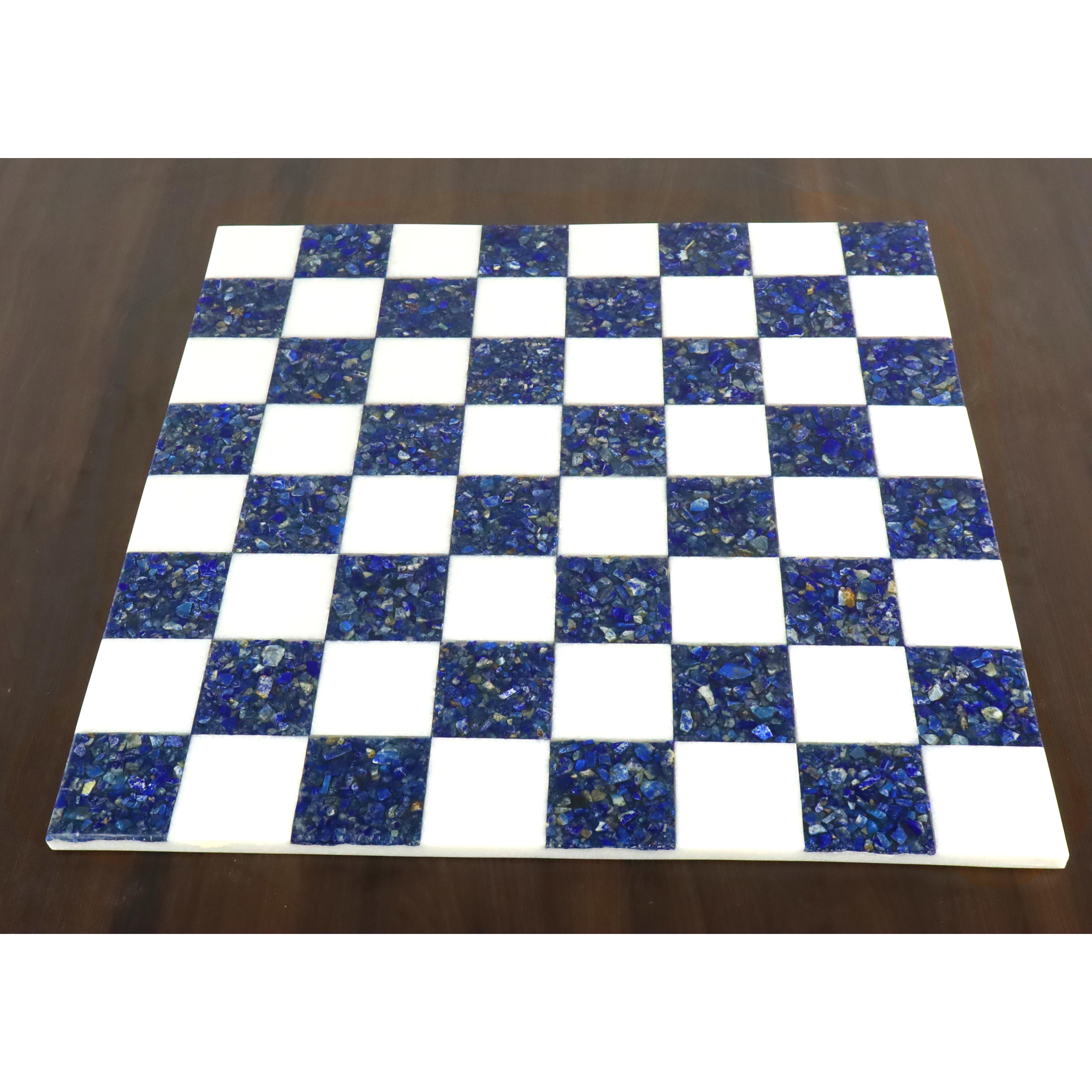 Blue and white hot sale marble chess set