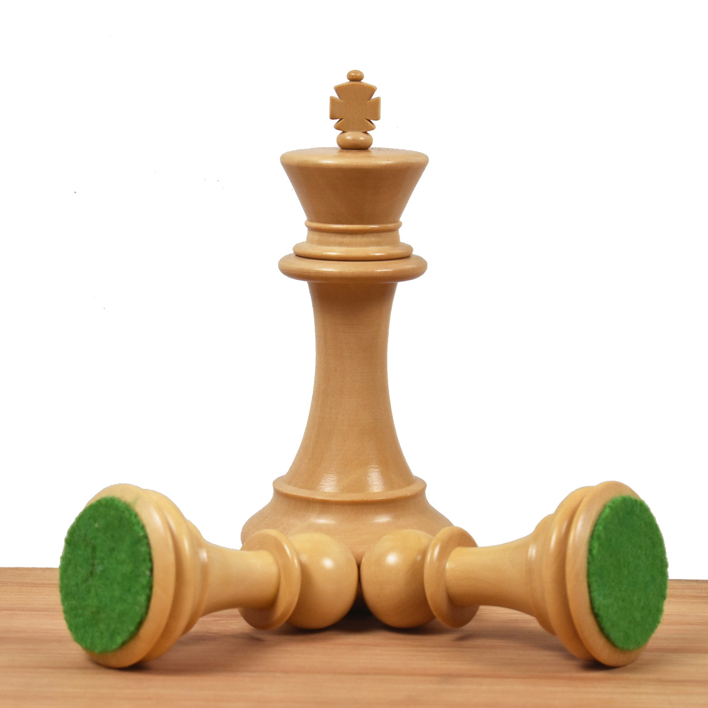 Slightly Imperfect 4.1″ Traveller Staunton Luxury Chess Pieces Only set – Bud Rose Wood & Boxwood