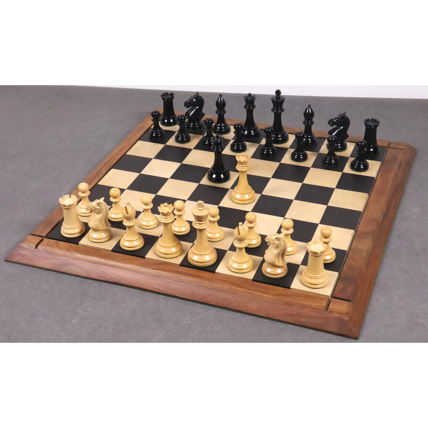 Slightly Imperfect 3.9" Hastings Series Staunton Chess Pieces Only Set