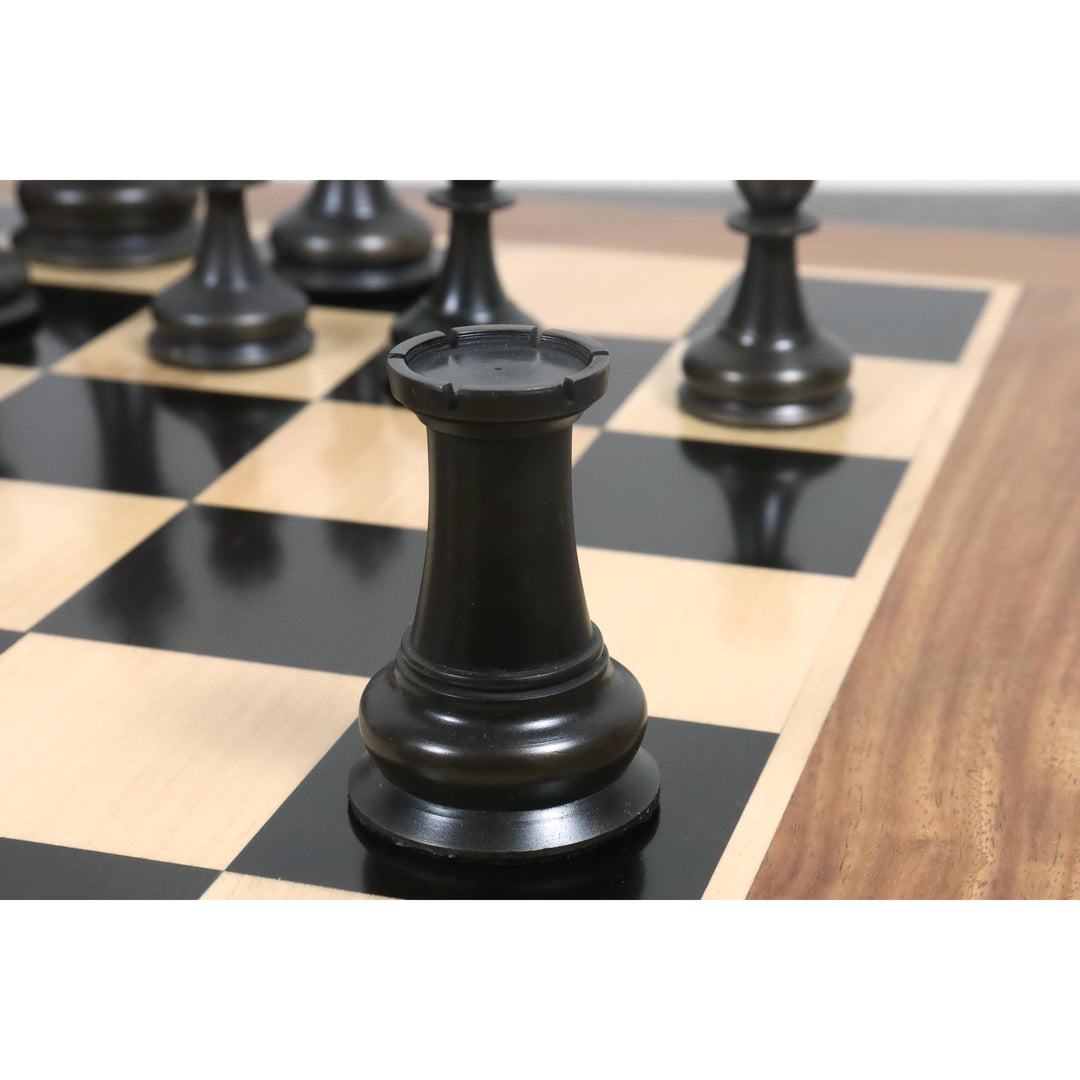 4,5" Jacques Staunton 1849 - Set di scacchi in metallo di lusso - Solo pezzi di scacchi - Argento e grigio - Regine extra