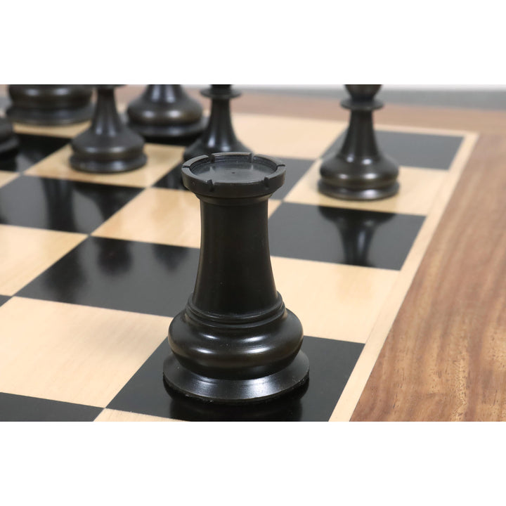 4.5" Jacques Staunton 1849 - Luksusowy zestaw szachów z mosiądzu - Tylko figury szachowe - Srebrne i szare - Dodatkowe królowe