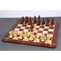 Full 4.6" Spartacus Staunton luxury chess set arranged for a game.
