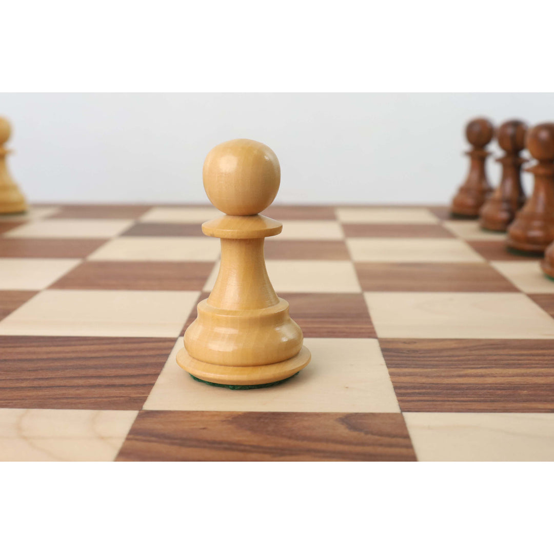 4.1" Pro Staunton gewichtete hölzerne Schachfiguren mit 21" Brett & hölzerner Aufbewahrungsbox - Golden Rosewood
