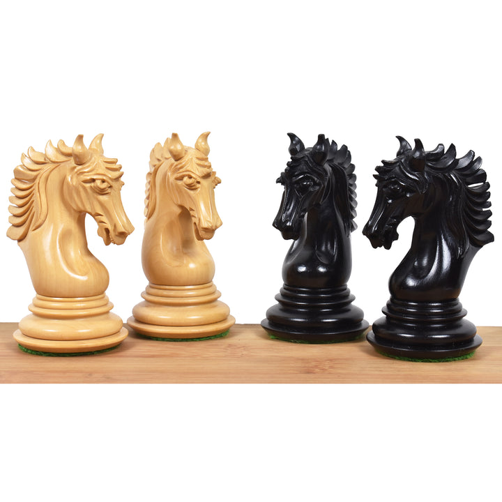 Slightly Imperfect 4.6" Arthur Luxury Staunton Chess Pieces Only set