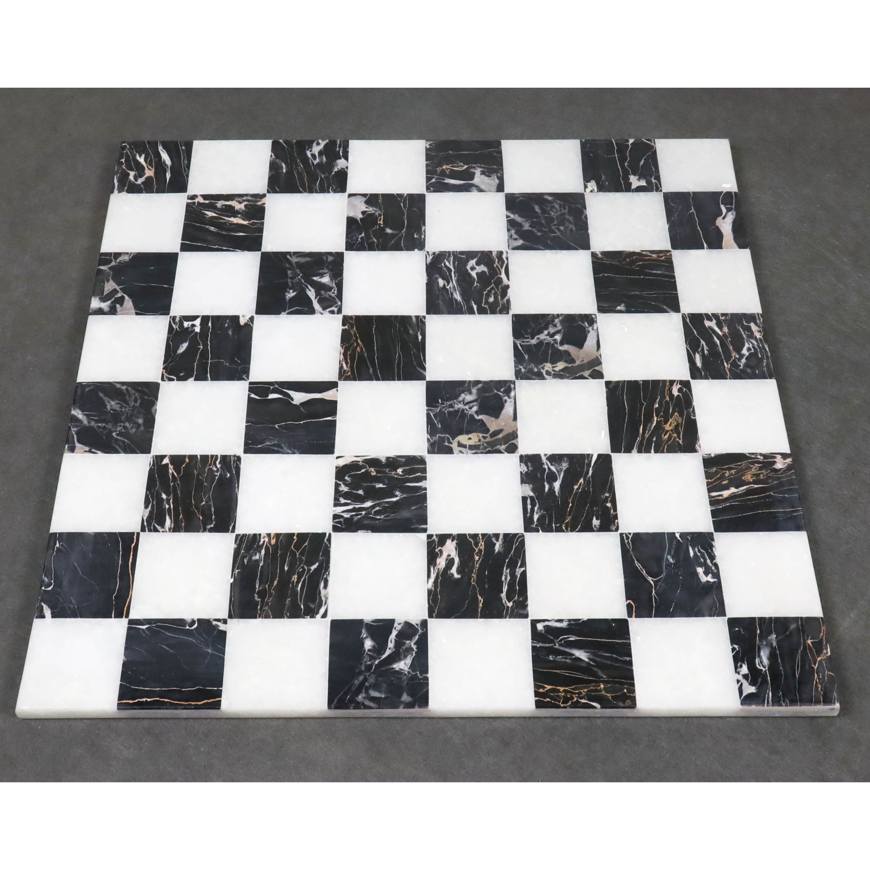Black and White High-Quality Marble Chess Set