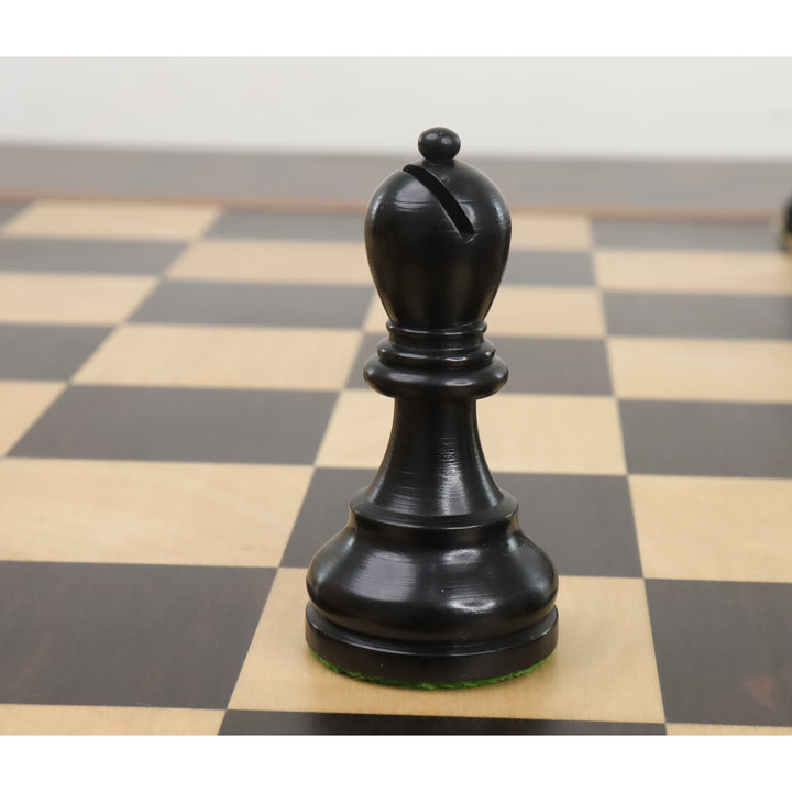 Zestaw szachów Staunton 3,8” z serii Reykjavik - tylko szachy - ważony bukszpan