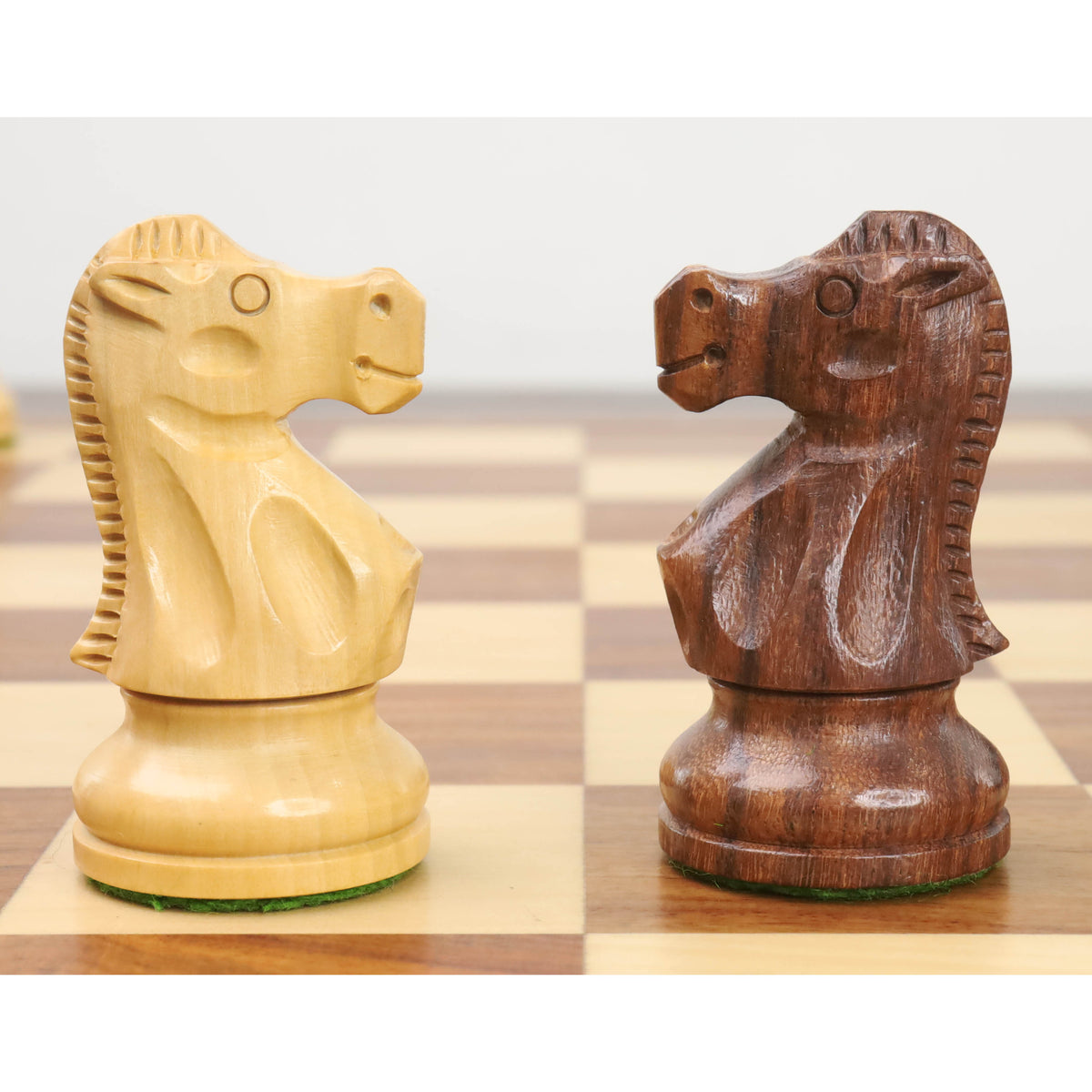 Slightly Imperfect 3.8" Reykjavik Series Staunton Wooden Chess Set - Chess Pieces Only - Weighted Golden Rosewood