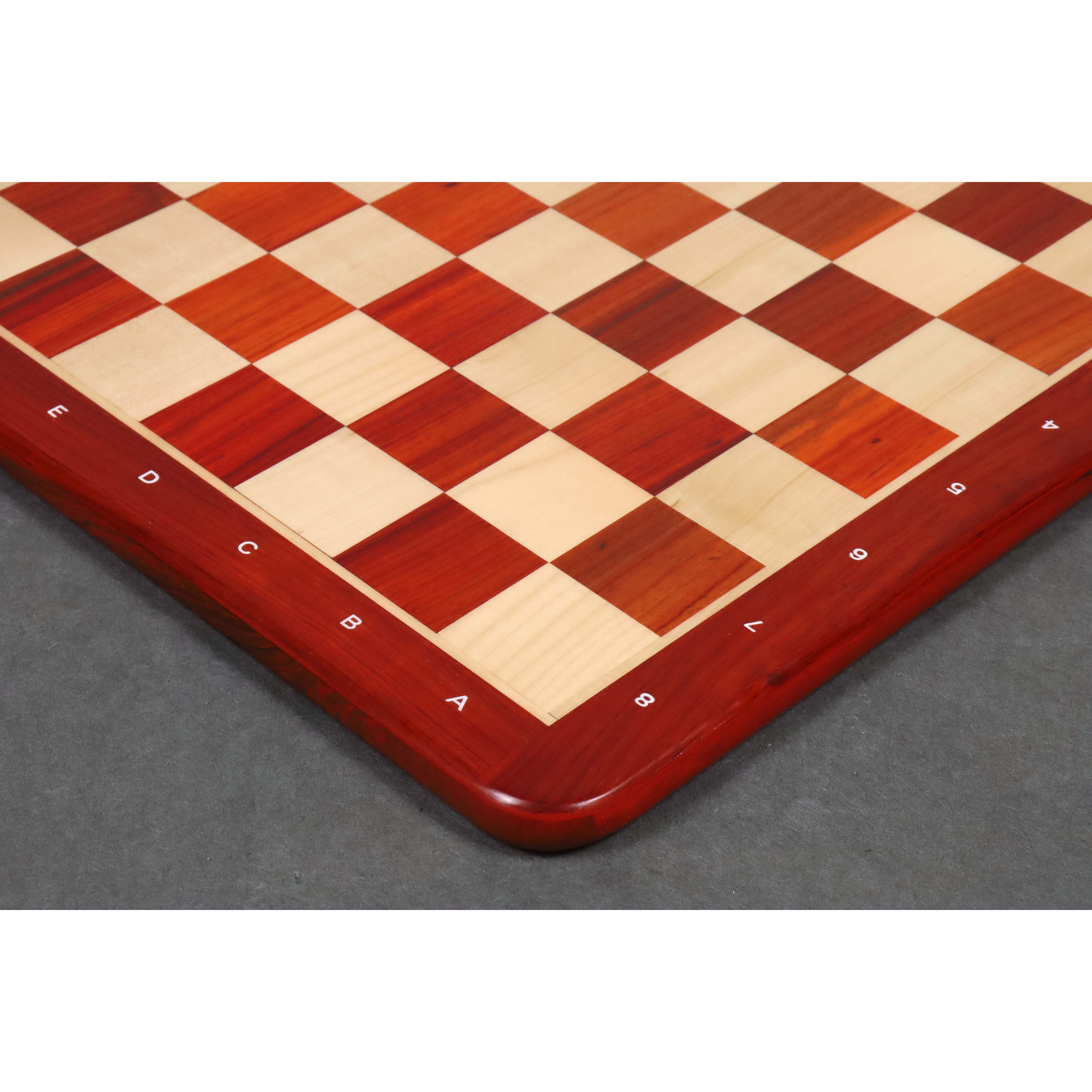 19 Golden Rosewood & Maple Solid Inlaid Wood Chessboard- Algebraic  Notations – royalchessmall