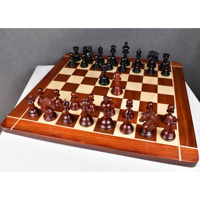 Alexandria Luxury Staunton Chess Set- Chess Pieces Only - Triple Weighted - Ebony & Bud Rosewood