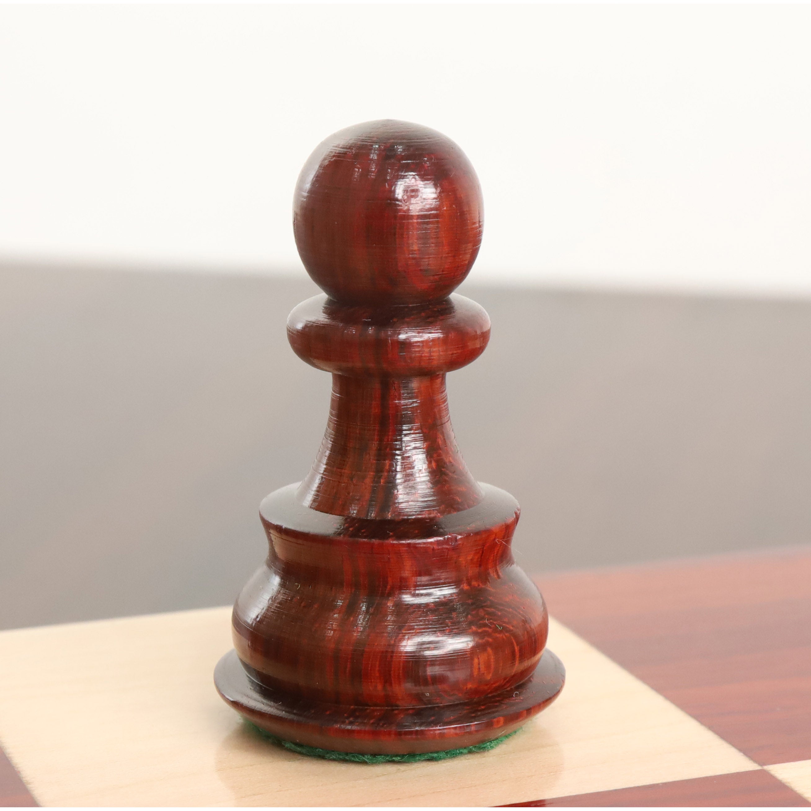 3.9" Russian Zagreb 59' Chess Pieces only set - Double Weighted Bud Rose Wood