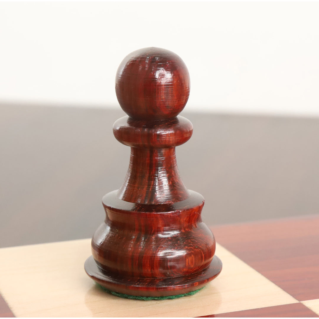 3.9” Rosyjski zestaw szachowy Zagrzeb 59' - tylko szachy - podwójnie ważony Pączek Drewno Różane