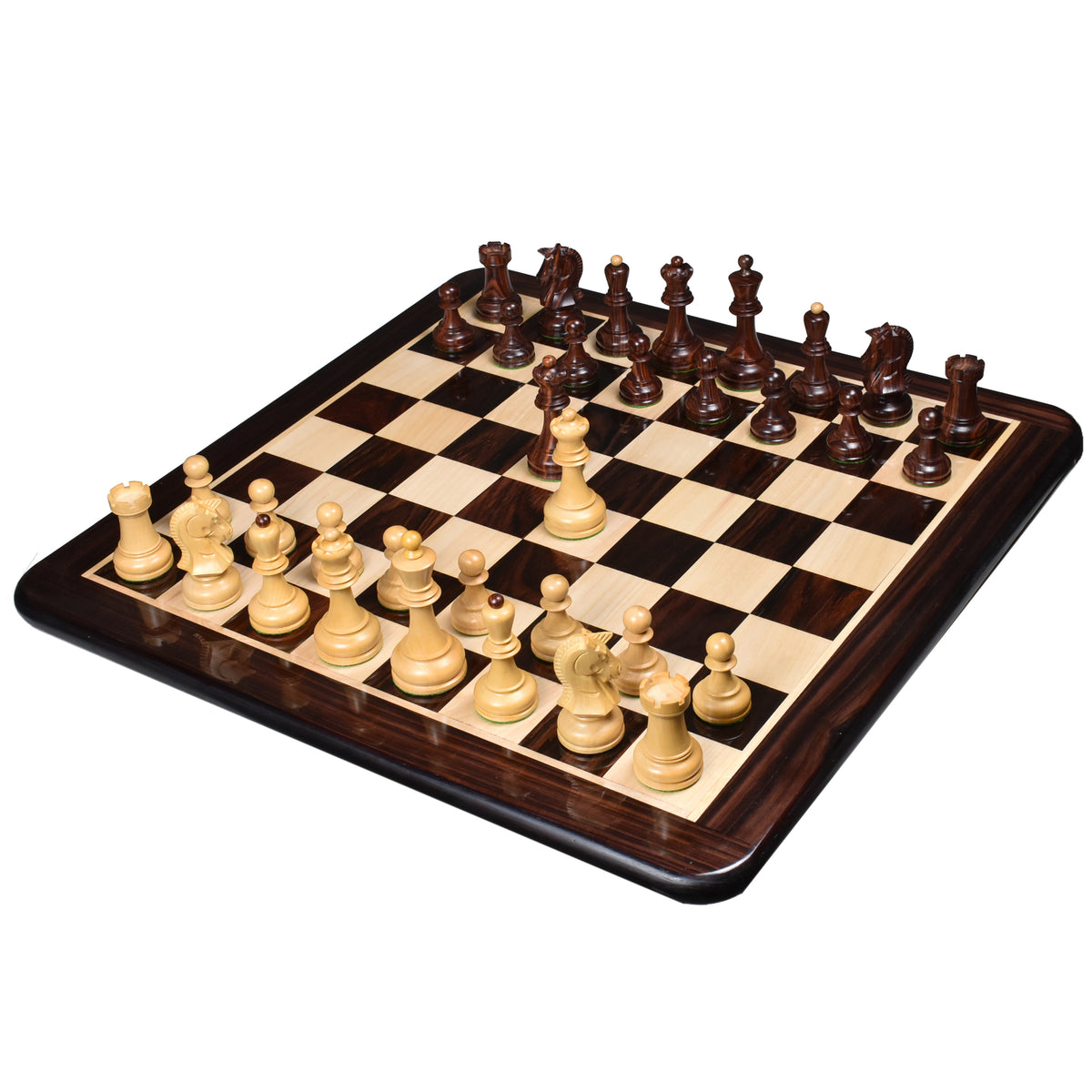The 3.8 inch King and matching Queen and Bishop from the 1970s Dubrovnik Rosewood collection.
