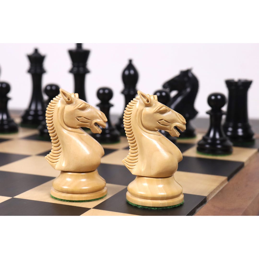 Slightly Imperfect 3.9" Hastings Series Staunton Chess Pieces Only Set