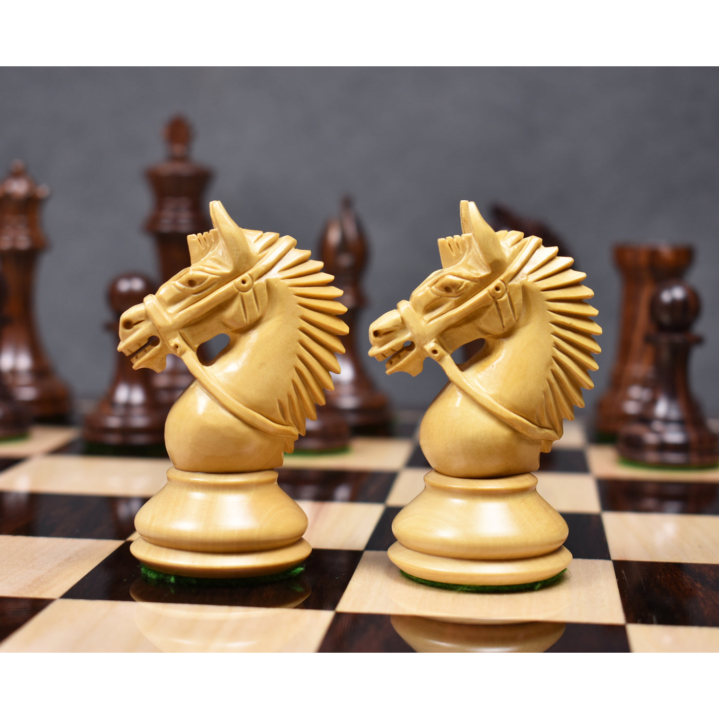 Rare American Staunton Luxury Chess Pieces Set