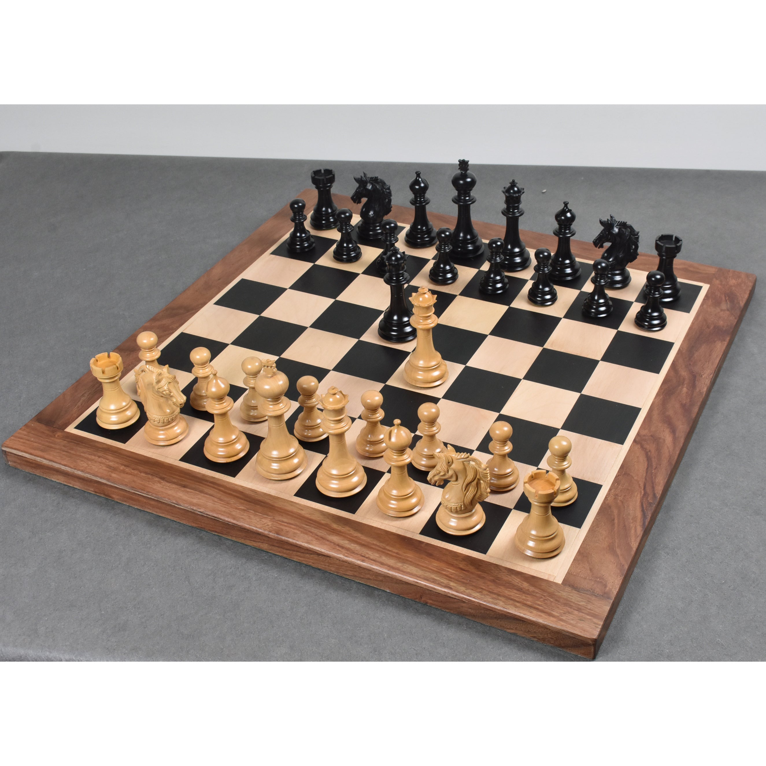 4.6 Prestige Bud Rosewood Luxury Staunton Chess Pieces Only