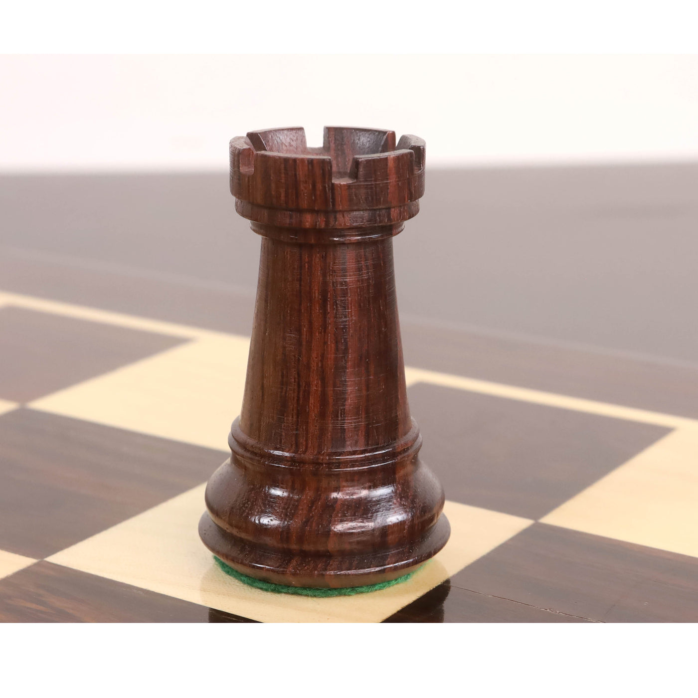 4" Sleek Staunton Luxury Chess Pieces Only Set - Triple Weighted Rose Wood