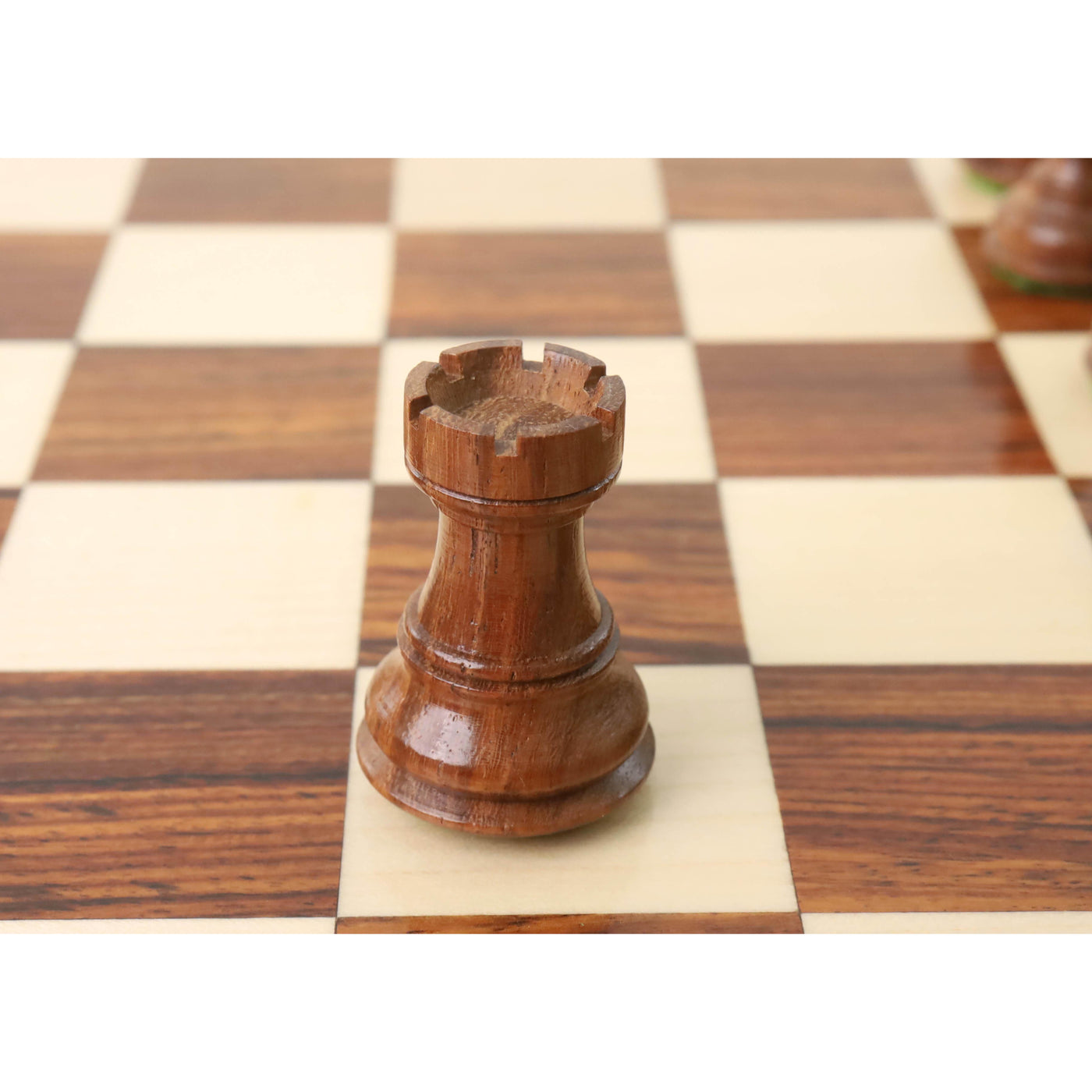 2.6" Russian Zagreb Chess set Combo -Pieces in Golden Rosewood with Board & Box
