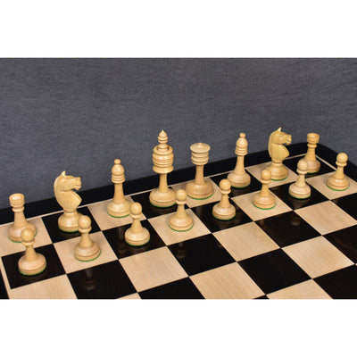 Slightly Imperfect 3.6" Old English Series Pre Staunton Chess Pieces Only Set - Weighted Ebony Wood