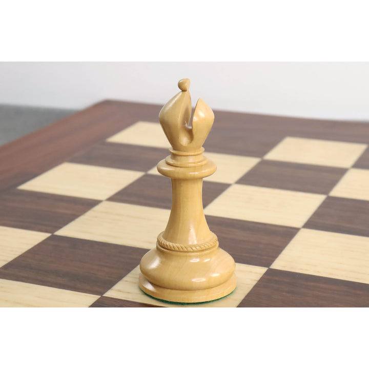 4,5" Imperator Luxus Staunton Schachspiel - Nur Schachfiguren-Knospe Palisander -Dreifach Gewicht