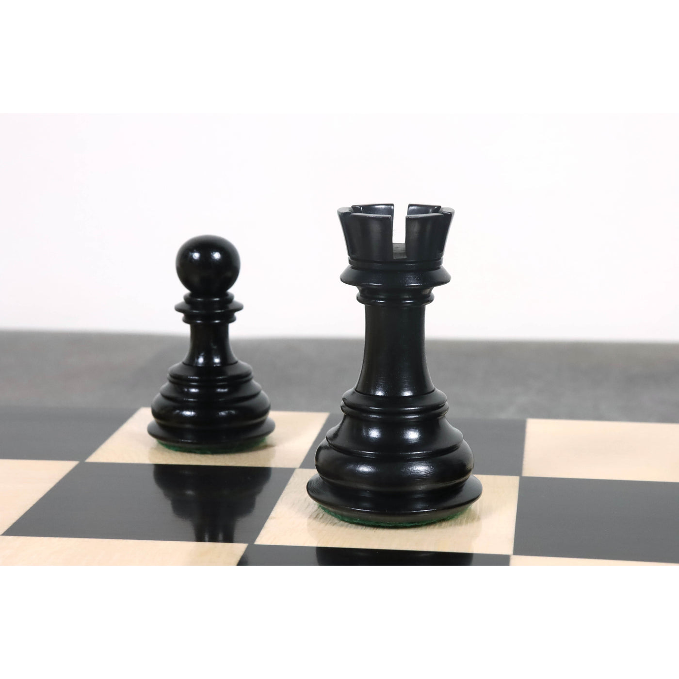 Slightly Imperfect 4.6″ Rare Columbian Triple Weighted Luxury Chess Pieces Only Set